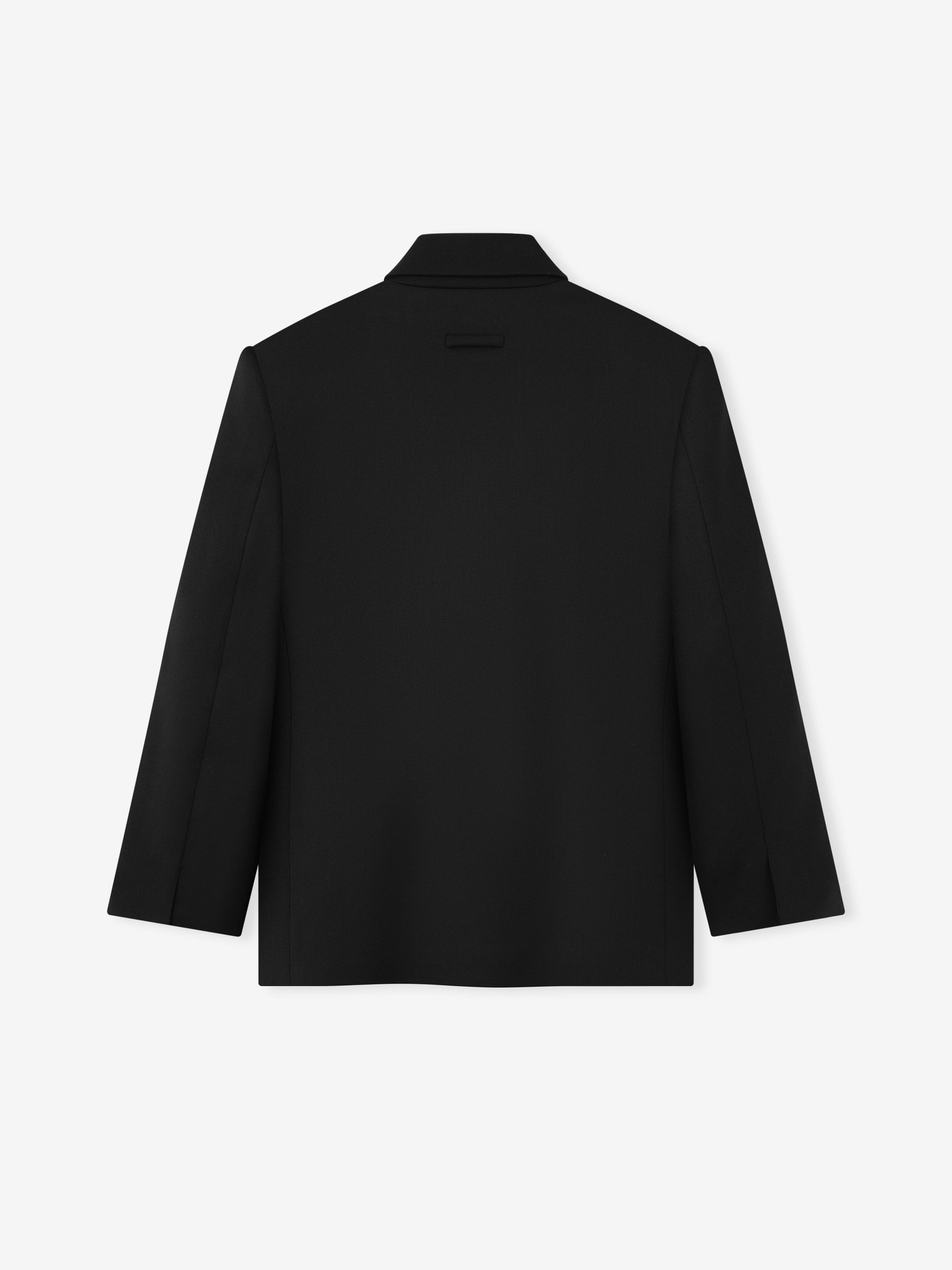 Satin Wool Double Breasted Blazer - Image 5