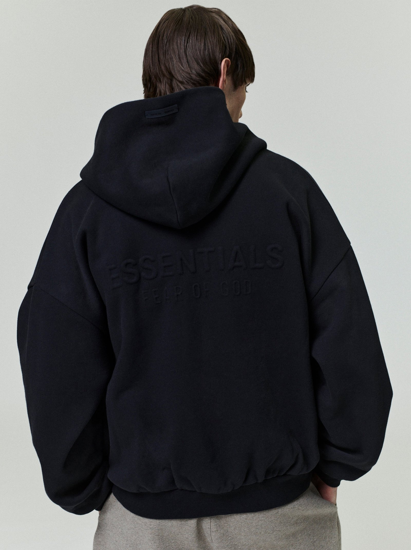 Embossed Classic Fleece Zip-Up Hoodie - Image 2