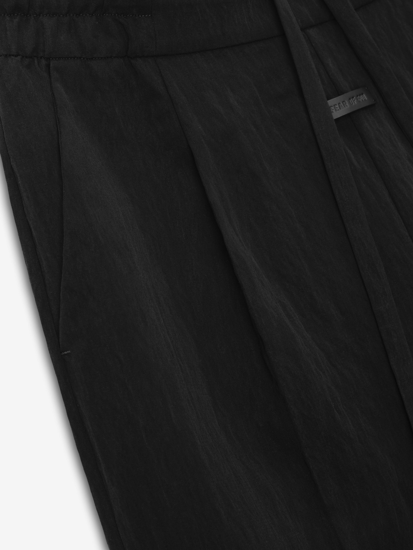 Tencel Nylon Drawstring Straight Pant - Image 3