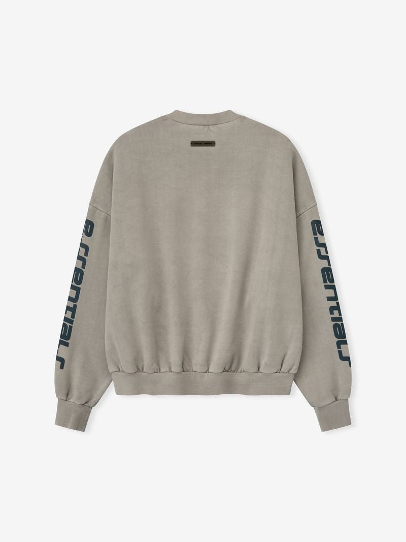 Heavy Fleece Cropped Relaxed Sweatshirt - Image 3